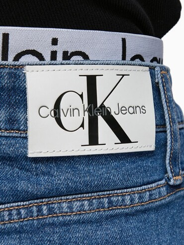 CALVIN KLEIN 205W39NYC デニム フレア スカート 40 - ひざ丈スカート