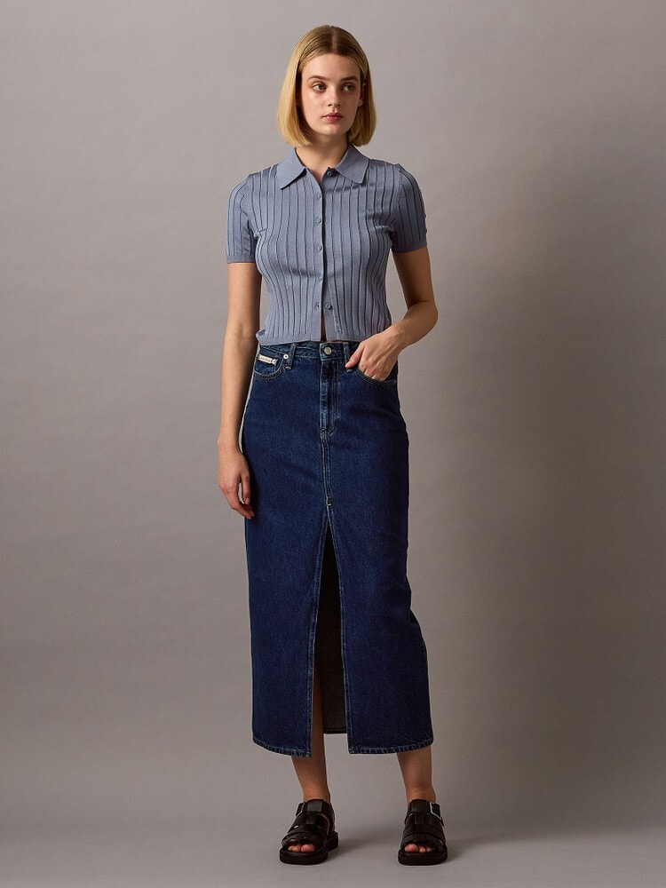 【 】◆CK Jeans デニムマキシスカート◆送料無料◆ CALVIN KLEIN】☆CKJeans デニムマキシスカート☆送料無料