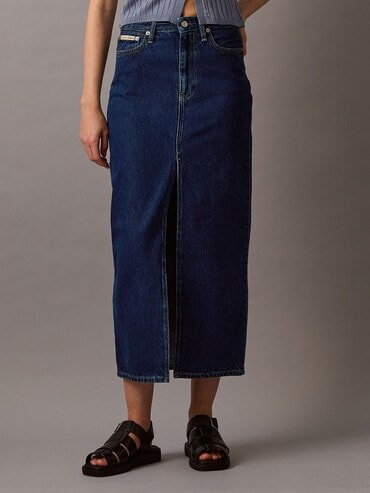 【 】◆CKJeans デニムマキシスカート◆送料無料◆ CALVIN KLEIN】◇CKJeans デニムマキシスカート◇送料無料◇