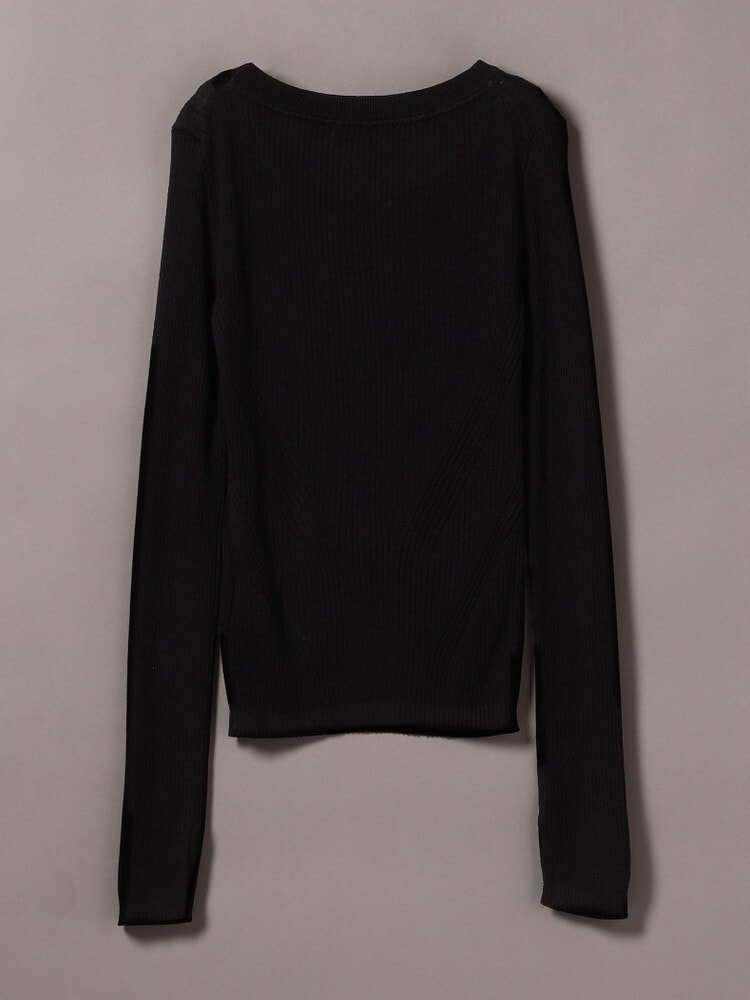 CKカルバンクライン 黒系長袖セーターＡラインミニドレス 送料込 カルバンクラインカットアウトネックラインセーターCalvin Klein