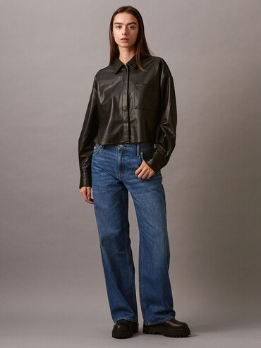 馬革】Calvin Klein レザージャケット 黒 M シャツ 本革 - メルカリ