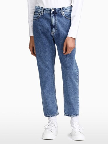 cuffed dad jeans