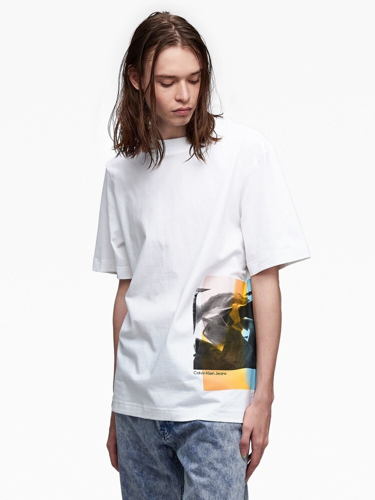 新品　Calvin Klein Jeans メンズ  バーティカルロゴ　Tシャツ