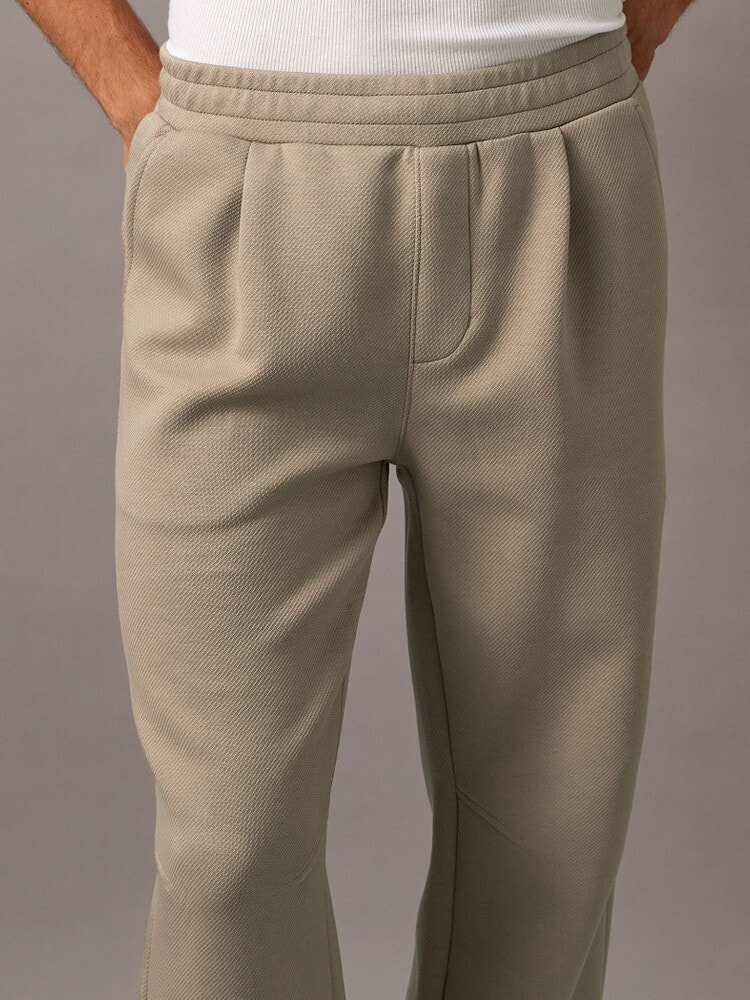 パンツ - ストレートロングツイルスウェットパンツ | カルバン