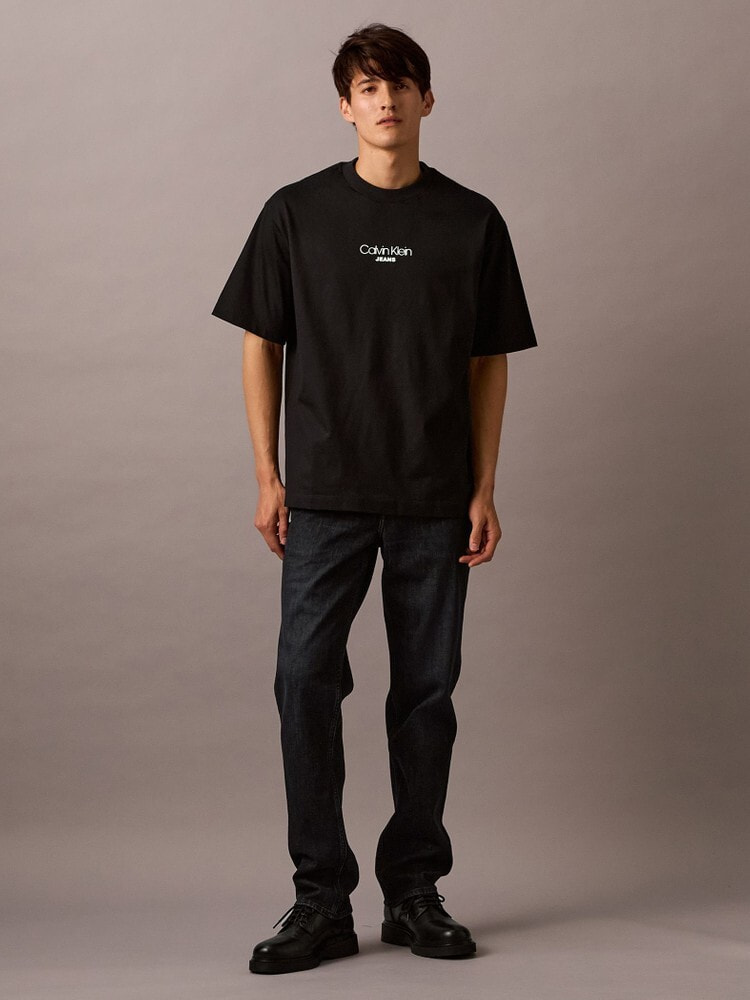 【  Jeans】CKロゴ/テーパードデニム 90s USA製 Calvin Kleinカルバンクライン テーパード デニム