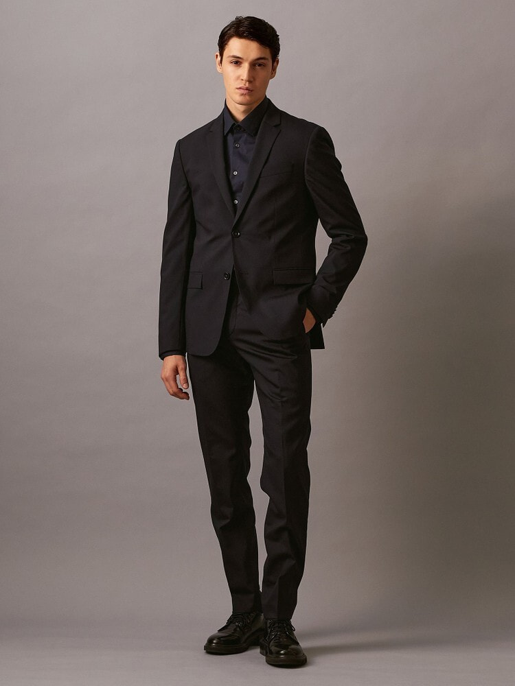 スラックス - ストレッチウールスリムパンツ | カルバン・クライン