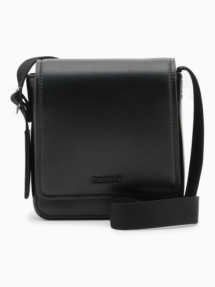 極美品 CALVIN KLEIN カルバンクライン ショルダーバッグ レザー 黒