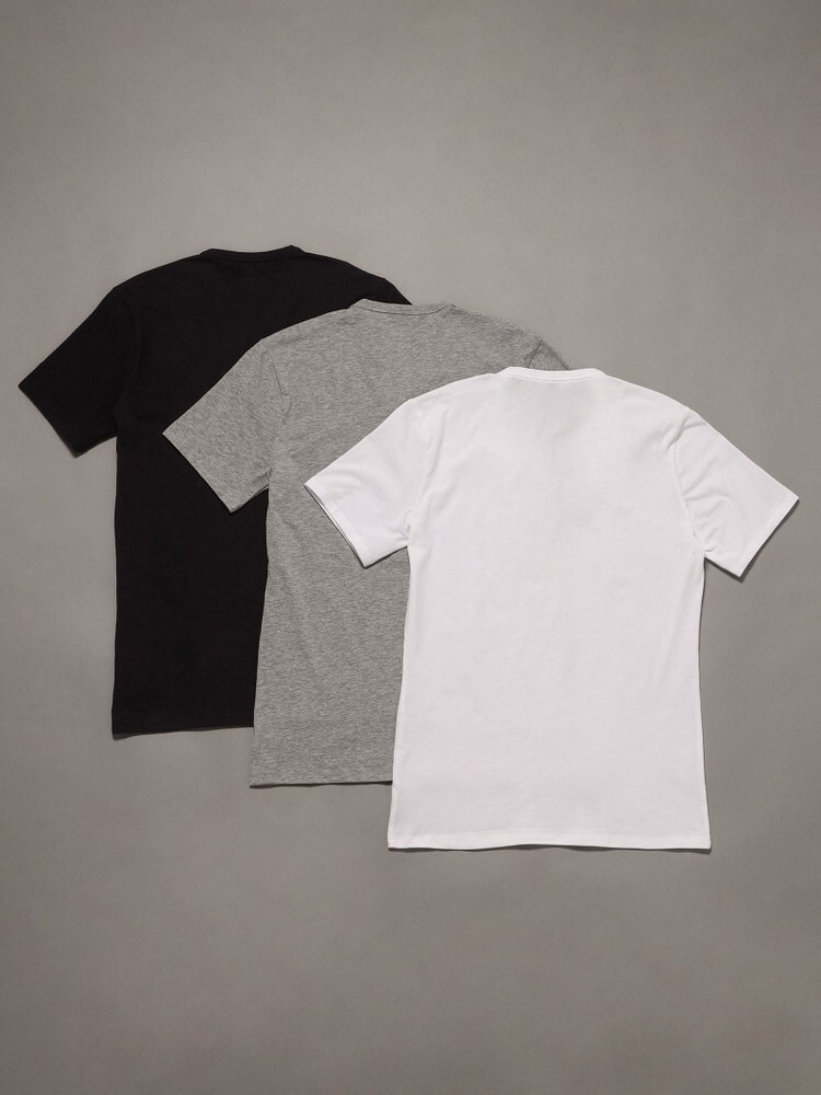 Tシャツ(3枚パック) - Cotton Stretch ショートスリーブクルーネックT