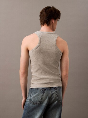 【 】★CK Cotton Tees タンクトップ★送料無料★ タンクトップ - Cotton Tees スリムリブタンクトップ | カルバン