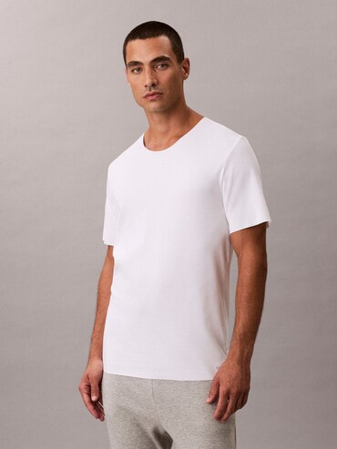Tシャツ - Ck Black Cotton ショートスリーブクルーネックTシャツ