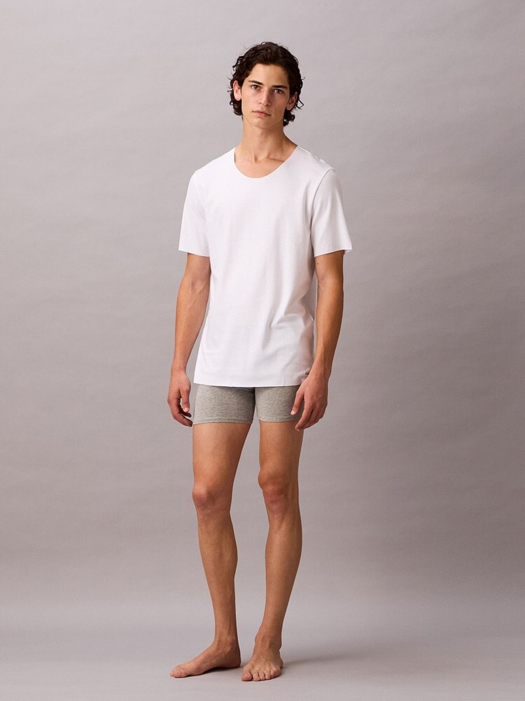 Tシャツ - Ck Black Cotton ショートスリーブクルーネックTシャツ 7