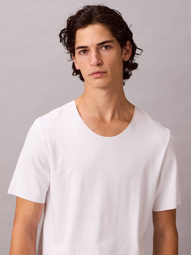 Tシャツ - Ck Black Cotton ショートスリーブクルーネックTシャツ 11