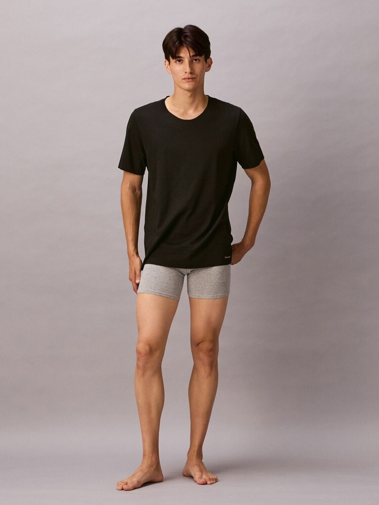 Tシャツ - Ck Black Cotton ショートスリーブクルーネックTシャツ 22