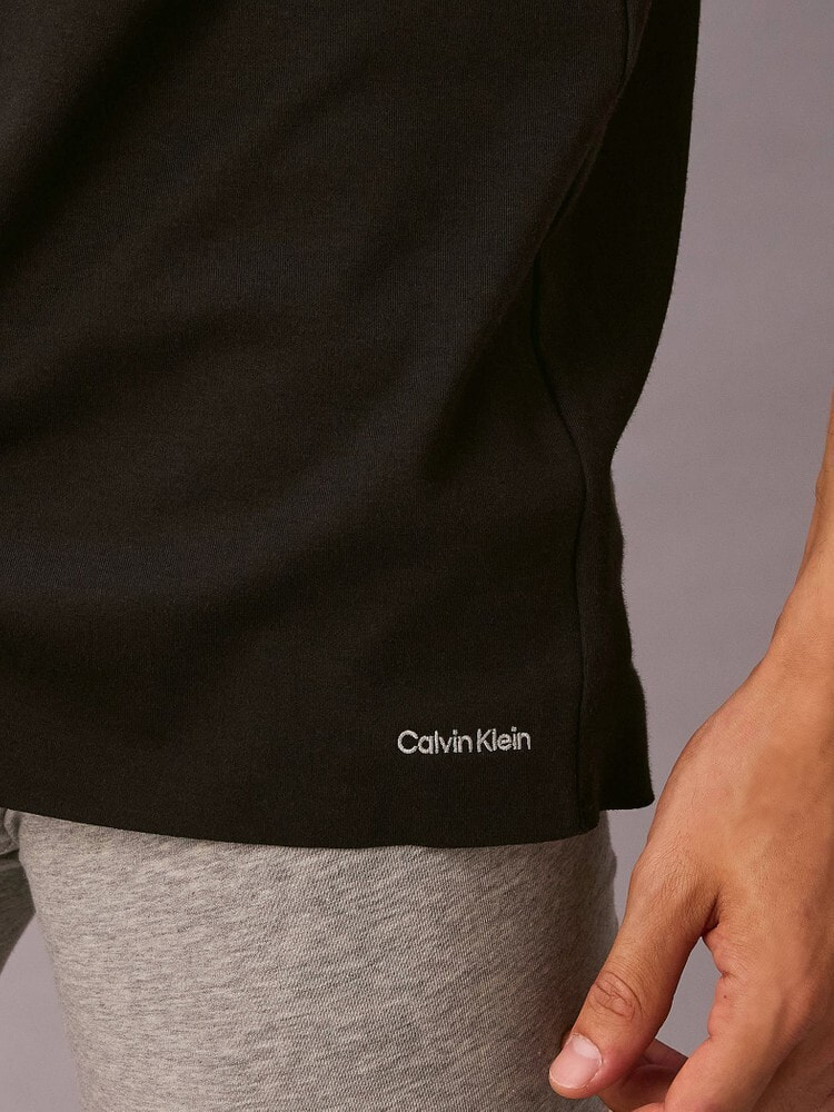 Tシャツ - Ck Black Cotton ショートスリーブクルーネックTシャツ 24