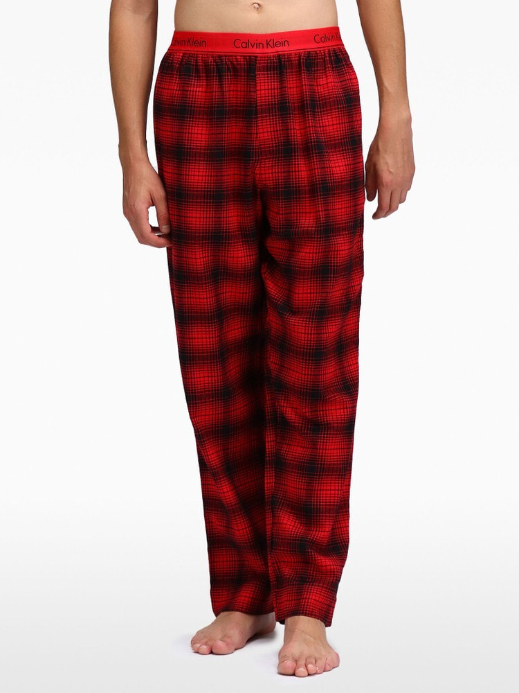 calvin klein red plaid pants