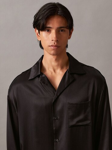 スリープウェア - シルクサテンシャツ | カルバン・クライン 公式