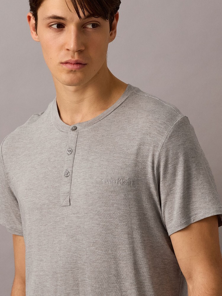 Tシャツ - Ultra Soft Modal モダールヘンリーネックショートスリーブTシャツ 19