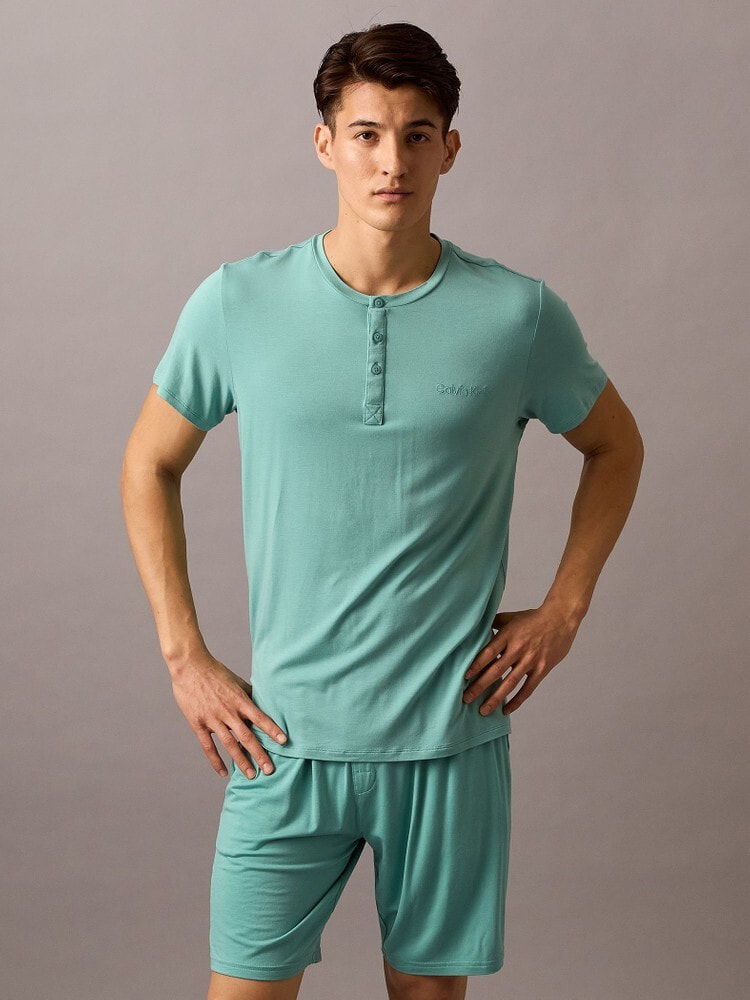 Tシャツ - Ultra Soft Modal モダールヘンリーネックショートスリーブTシャツ 25