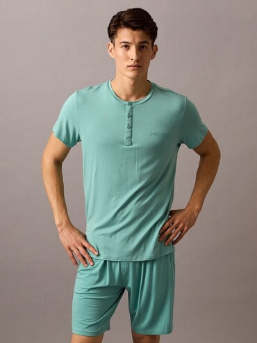 Tシャツ - Ultra Soft Modal モダールヘンリーネックショート