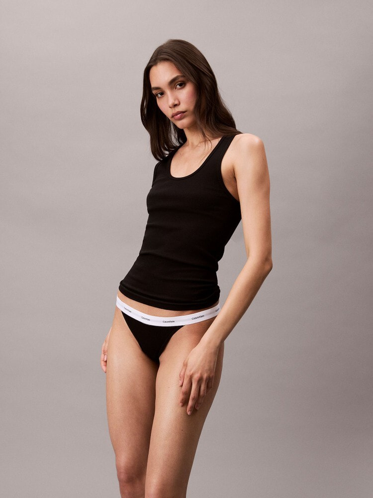 ソング - Cotton Stretch Rib ストリングソング[My Calvins10