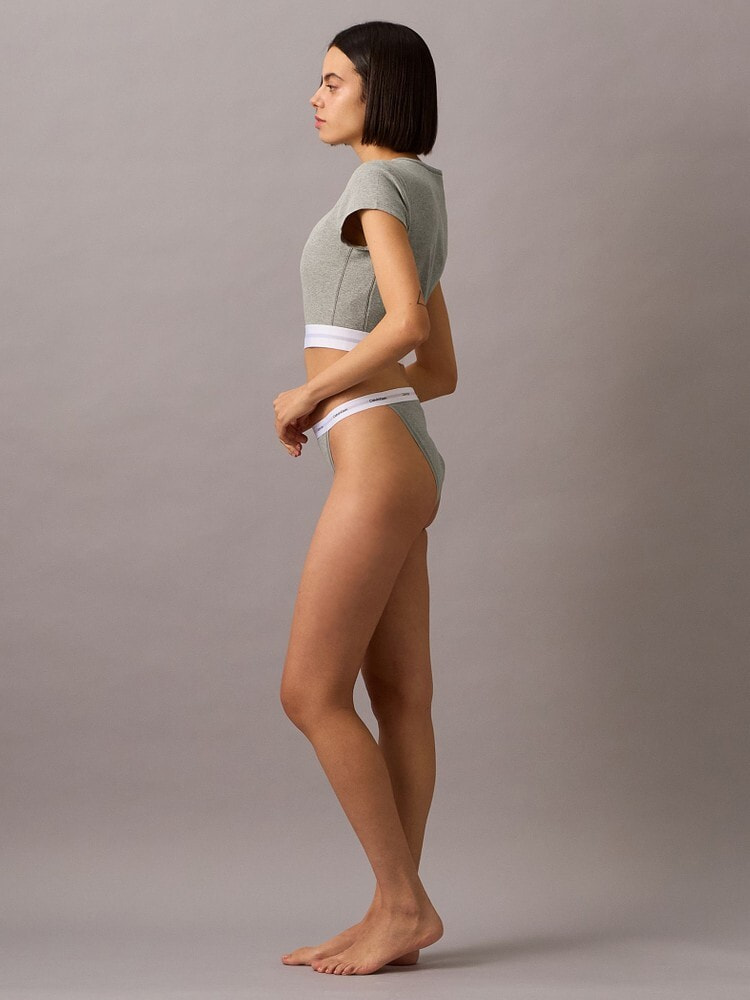 タンガ - Cotton Stretch Rib ハイレッグタンガ 9