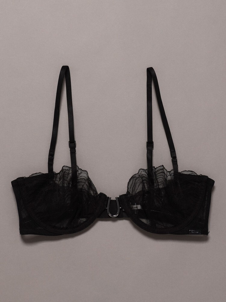 ブラ - Ck Black Geo Lace アンラインバルコネットブラ 6