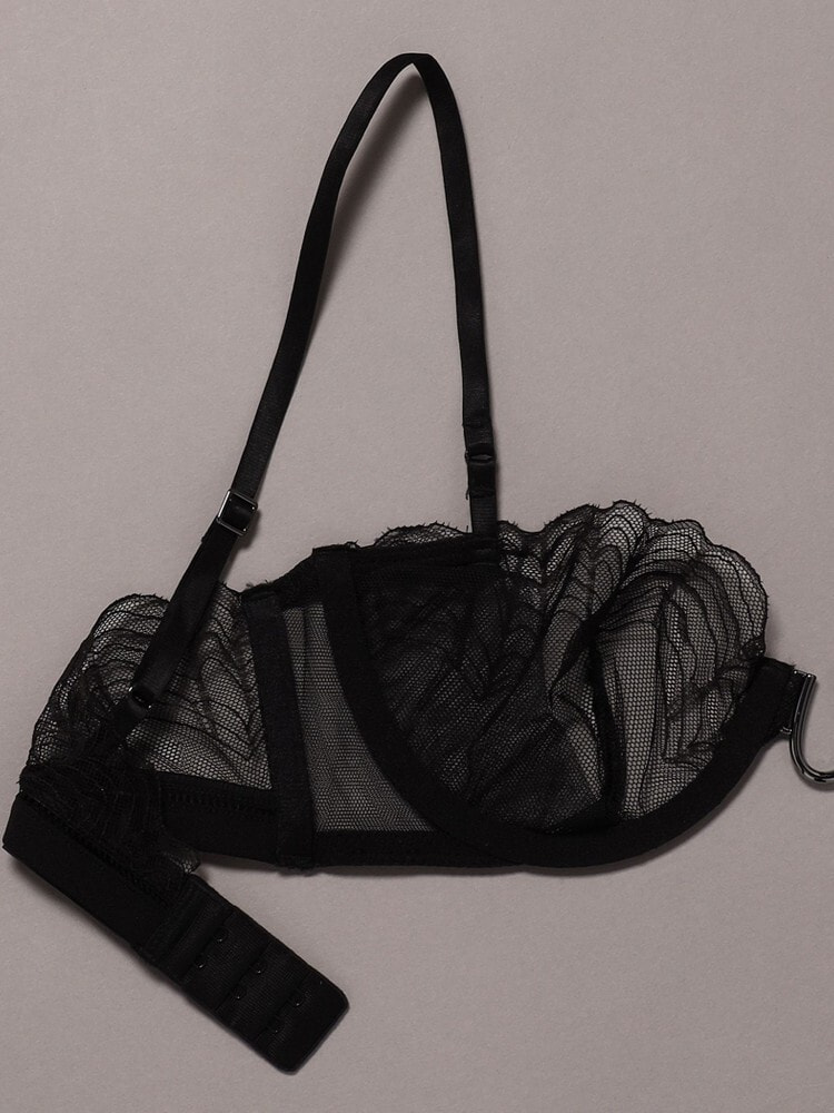 ブラ - Ck Black Geo Lace アンラインバルコネットブラ 7
