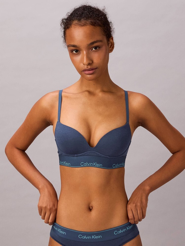 ブラ - Icon Cotton Modal プッシュアッププランジブラ | カルバン