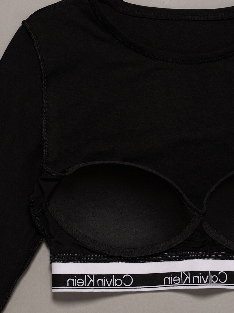   ロングスリーブ　Tシャツ　ブラレット　長袖　M Tシャツブラ - Icon Cotton Modal ロングスリーブTシャツブラレット