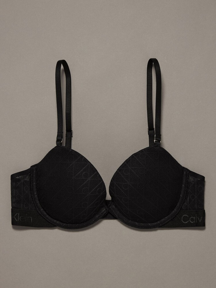 ブラ - Microfiber Lace ライトリーラインデミブラ | カルバン