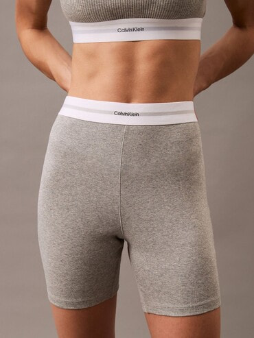 【 】◆CK リブバイカーショートパンツ◆送料無料◆ ショートパンツ - Cotton Stretch Rib リブバイカーショート