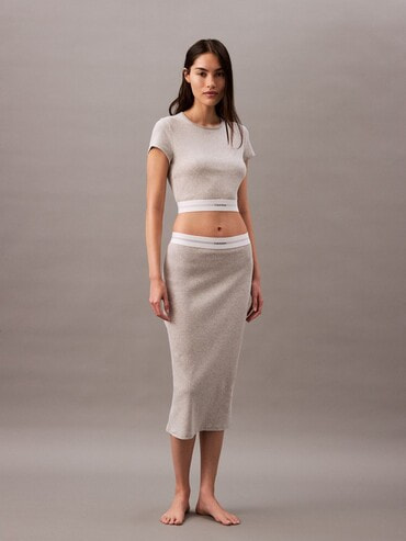 カルバンクライン コットンストレッチリブスカート スカート - Cotton Stretch Rib リブスカート [Park Gyuyoung