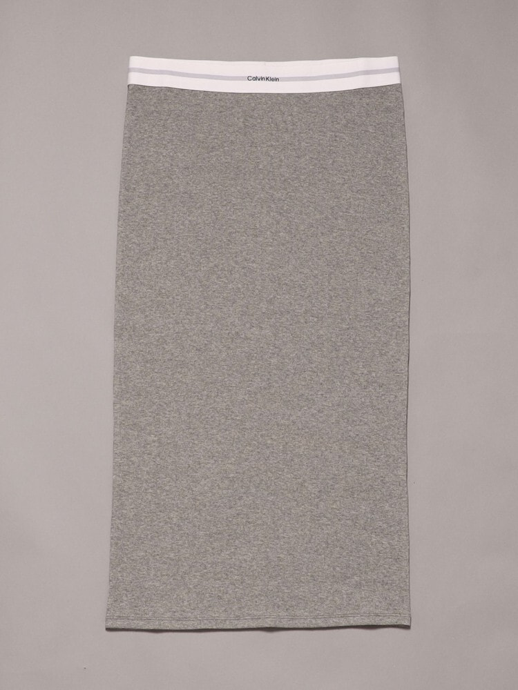 カルバンクライン コットンストレッチリブスカート スカート - Cotton Stretch Rib リブスカート[My Calvins10%OFF