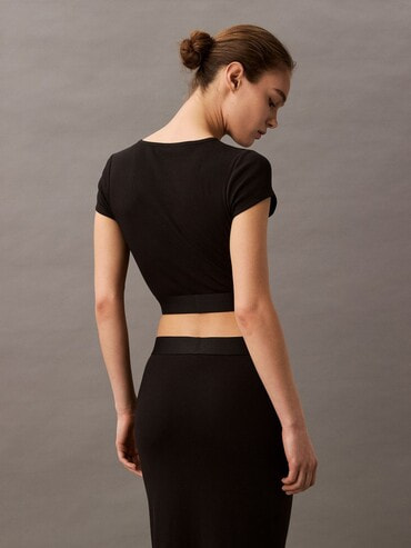 スカート - Cotton Stretch Rib リブスカート [Park Gyuyoung スカート - Cotton Stretch Rib リブスカート [Park Gyuyoung