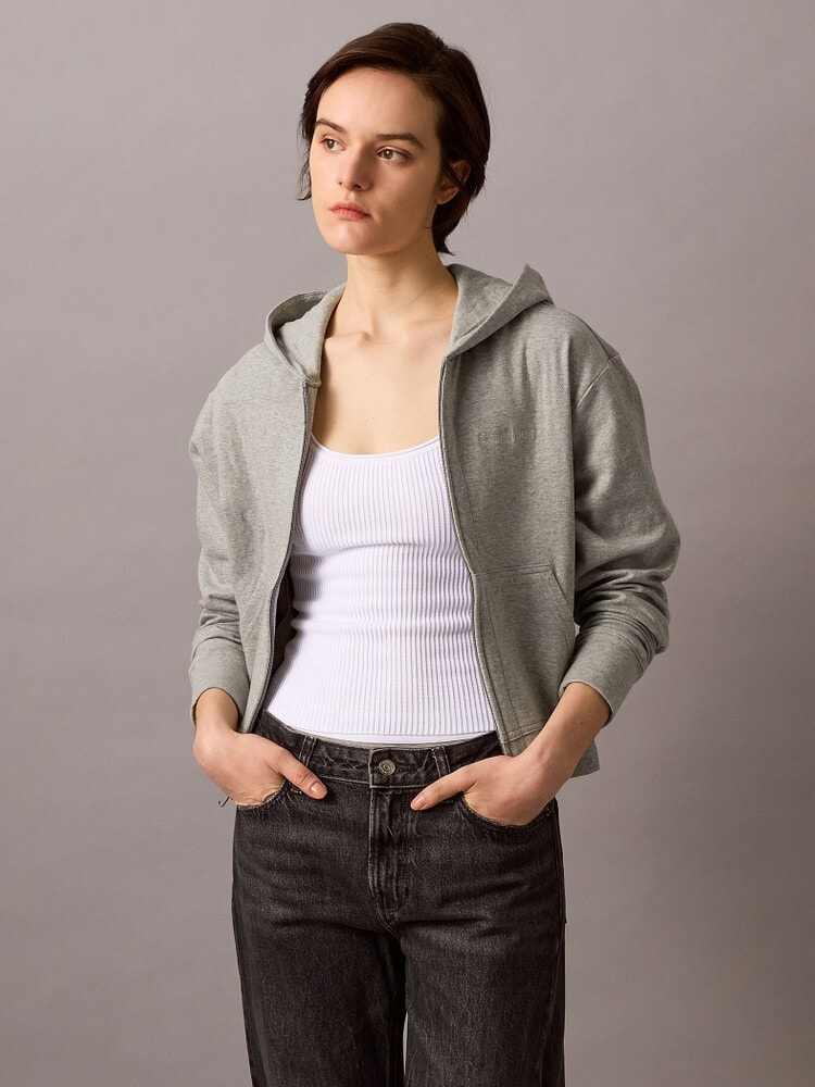 パーカー - Icon Cotton Modal フレンチテリージップパーカー