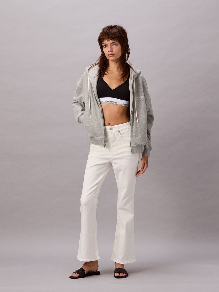 パーカー - Cotton Blend Terry フルジップスウェットパーカー