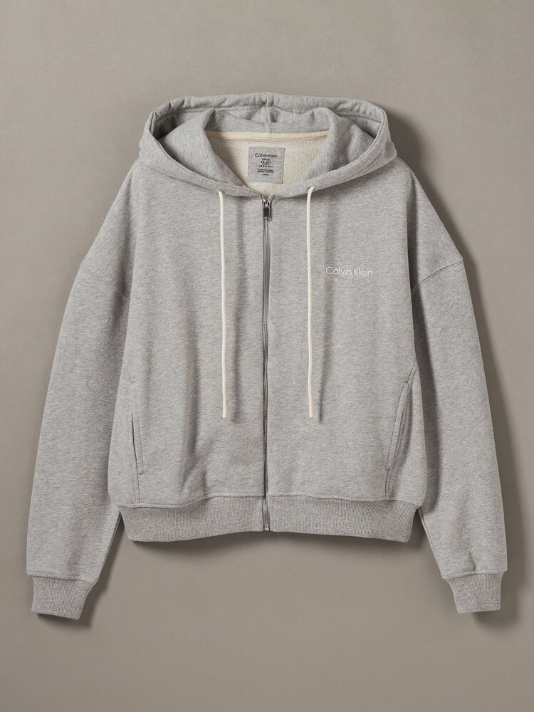 パーカー - Cotton Blend Terry フルジップスウェットパーカー