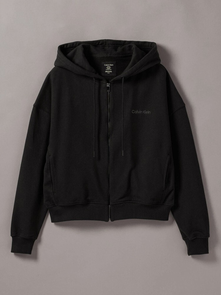 パーカー - Cotton Blend Terry フルジップスウェットパーカー