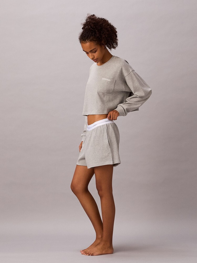 【新品】  ショートパンツ ロゴジャージーカルバンクライン ショートパンツ - Logo Cotton Jersey ロゴジャージーショートパンツ