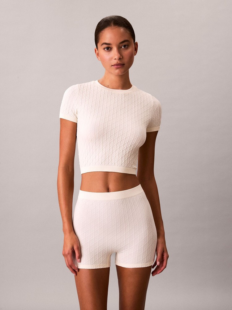 カルバンクライン Tシャツ レディース トップス LABEL - Top - black カルバンクライン レディース Tシャツ トップス WOVEN LABEL - Top