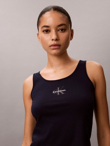 タンクトップ - Cotton Stretch Lounge CK グラフィックタンクトップ