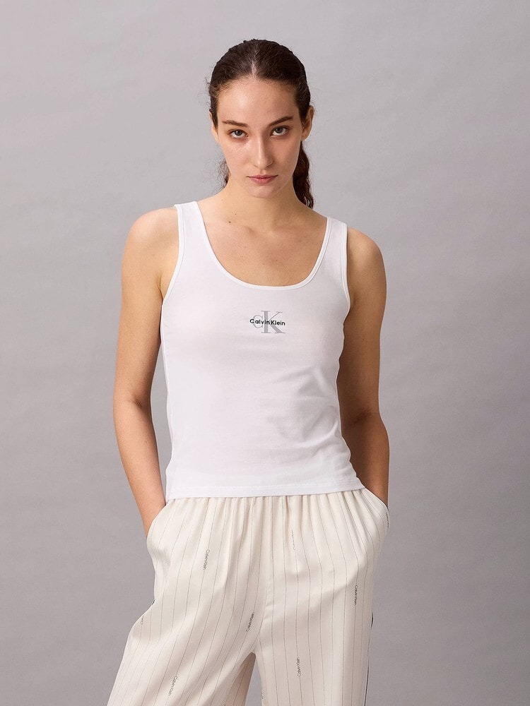 未使用☆ck カルバンクライン　タンクトップ オーバークロップドタンクトップ Calvin Klein（カルバン・クライン） タンクトップ ノースリーブ CTN