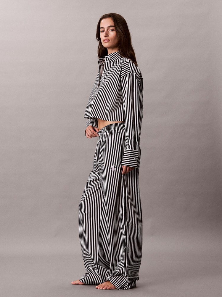 スリープウェア - Cotton Poplin CKグラフィッククロップドポプリン