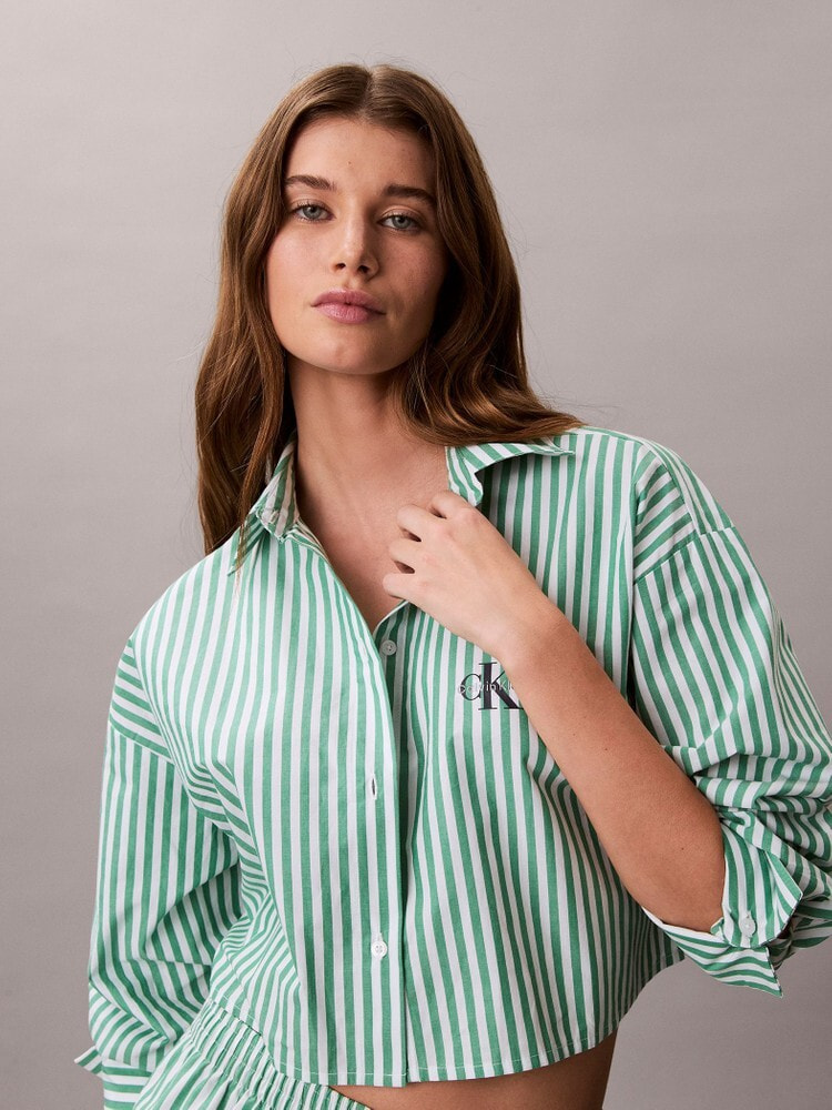 カルバンクライン　ロング丈　シャツ　レディース　ブラック　Sサイス　レイヤード Calvin Klein - カルバンクライン ロング丈 シャツ レディース