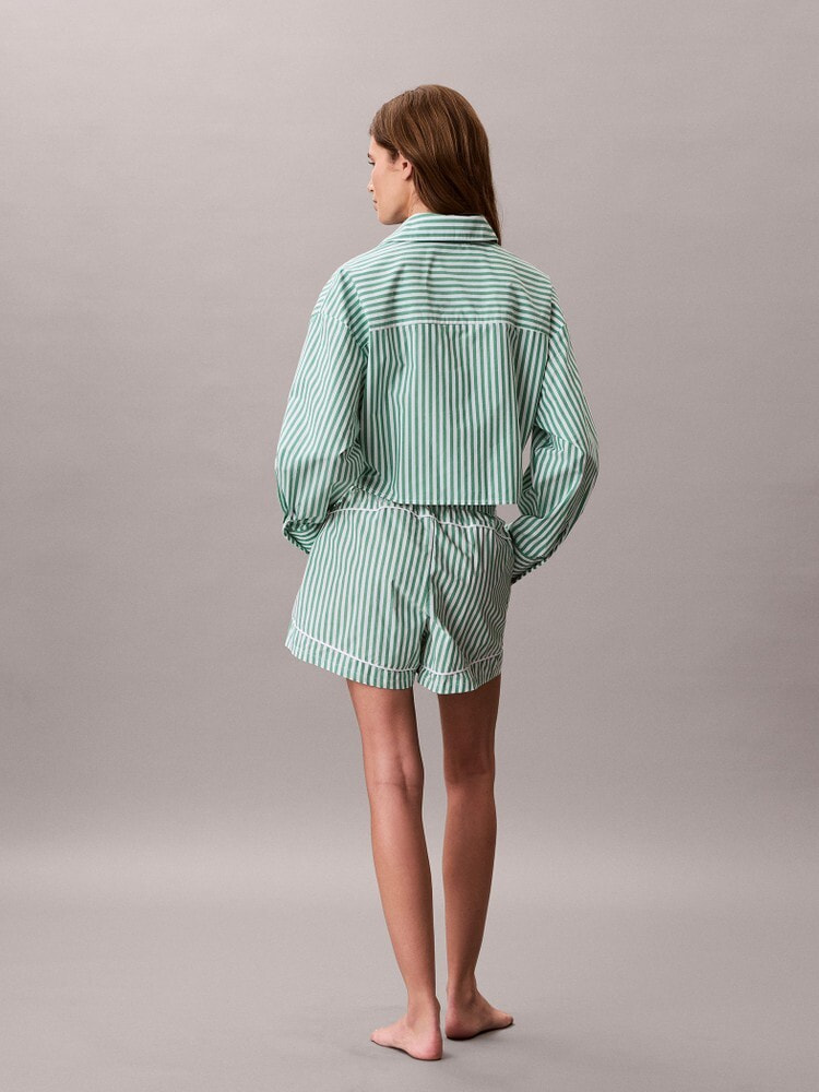 シャツ - Cotton Poplin CKグラフィッククロップドポプリンシャツ 5