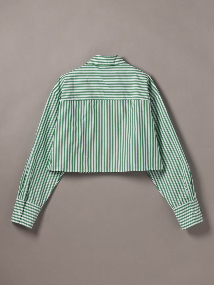 シャツ - Cotton Poplin CKグラフィッククロップドポプリンシャツ 8