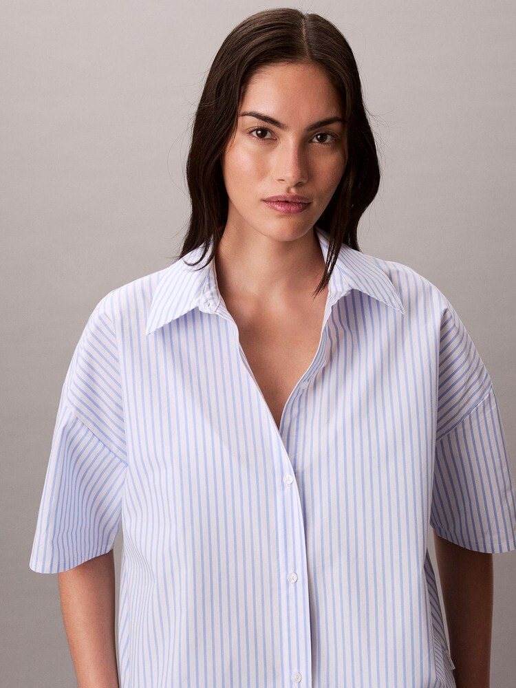 シャツ - Cotton Poplin リラックスポプリンショートスリーブシャツ 2