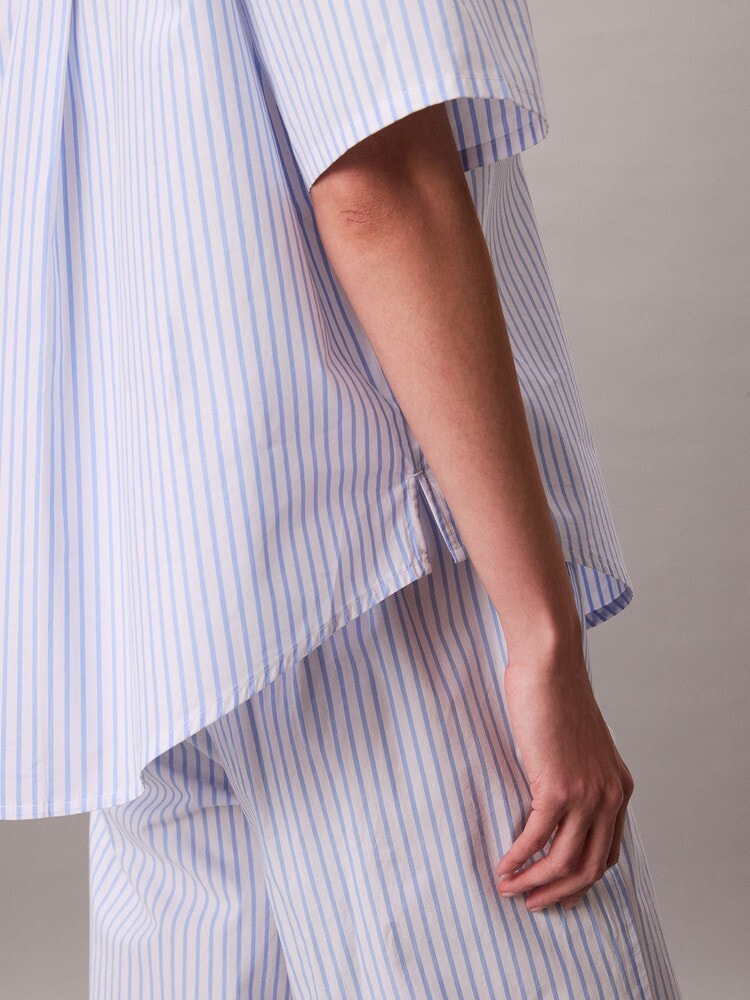 シャツ - Cotton Poplin リラックスポプリンショートスリーブシャツ 4