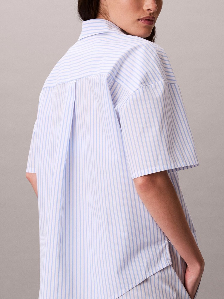 シャツ - Cotton Poplin リラックスポプリンショートスリーブシャツ 5