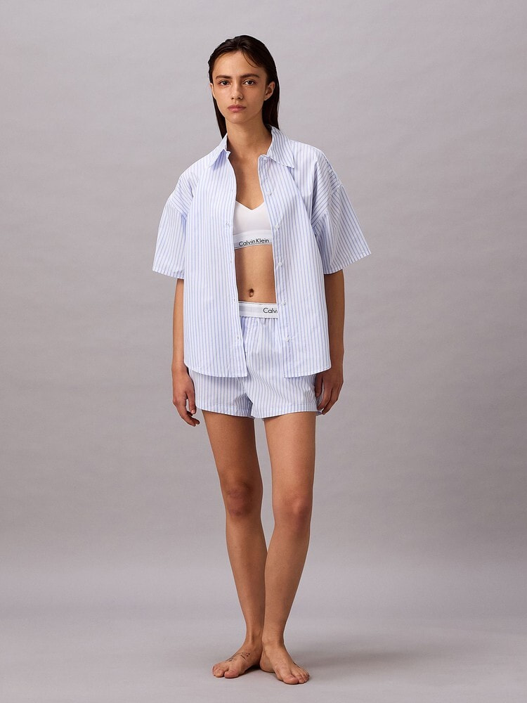 シャツ - Cotton Poplin リラックスポプリンショートスリーブシャツ 7
